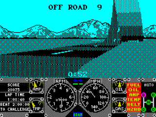 Hard Drivin' screenshot 3 for ZX Spectrum